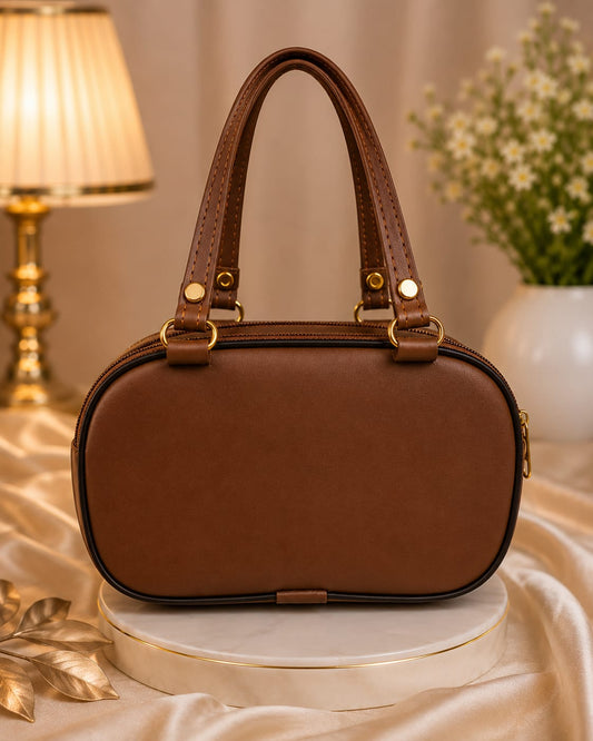 Premium Quilted Tote Handbag for Women | Elegant PU Leather Shoulder Bag | Sky Blue