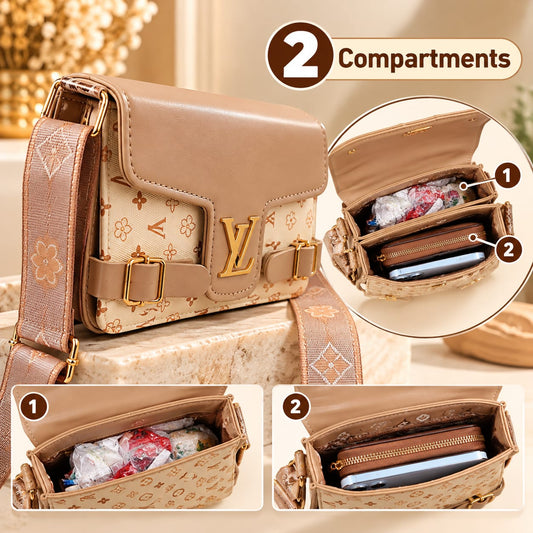 Women’s Premium Beige Sling Bag with Adjustable Shoulder Strap