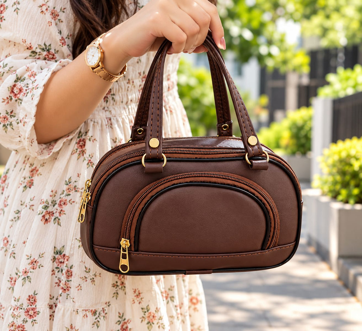 Brown Stylish Ladies Handbag for Women & Girls